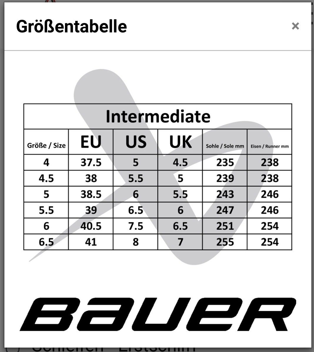 Pattini da ghiaccio: Step Blacksteel Eisen Bauer 254 – Usato da Urdorf venduto da worldaround 6