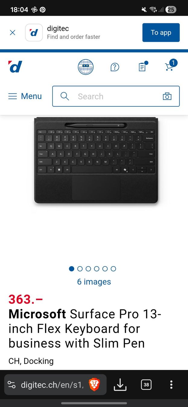 Microsoft Notebook: Microsoft Surface Pro 10 5G, 64GB, 1TB + Flex Keyboard + Pen – Usato da Horgen venduto da aiac0 9