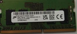 Arbeitsspeicher Micron 8GB DDR4 3200MHz gebraucht