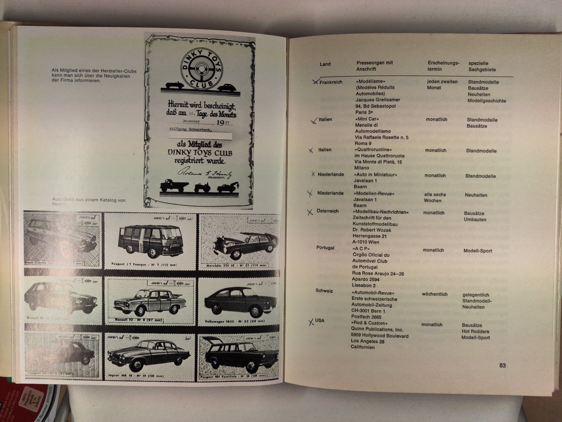 Libri: Buch MODELLAUTOS MIT SYSTEM GESAMMELT – Usato da Bibern SO venduto da urhebeal 5