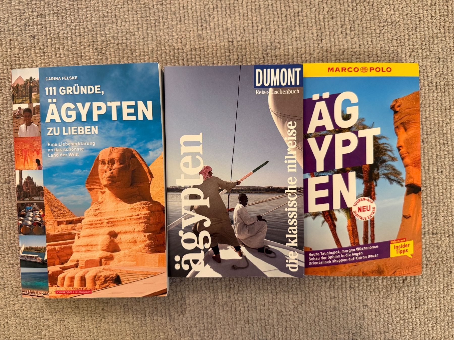 Libri: Reiseführer Ägypten 3x – Usato da Abtwil SG venduto da Philemon08