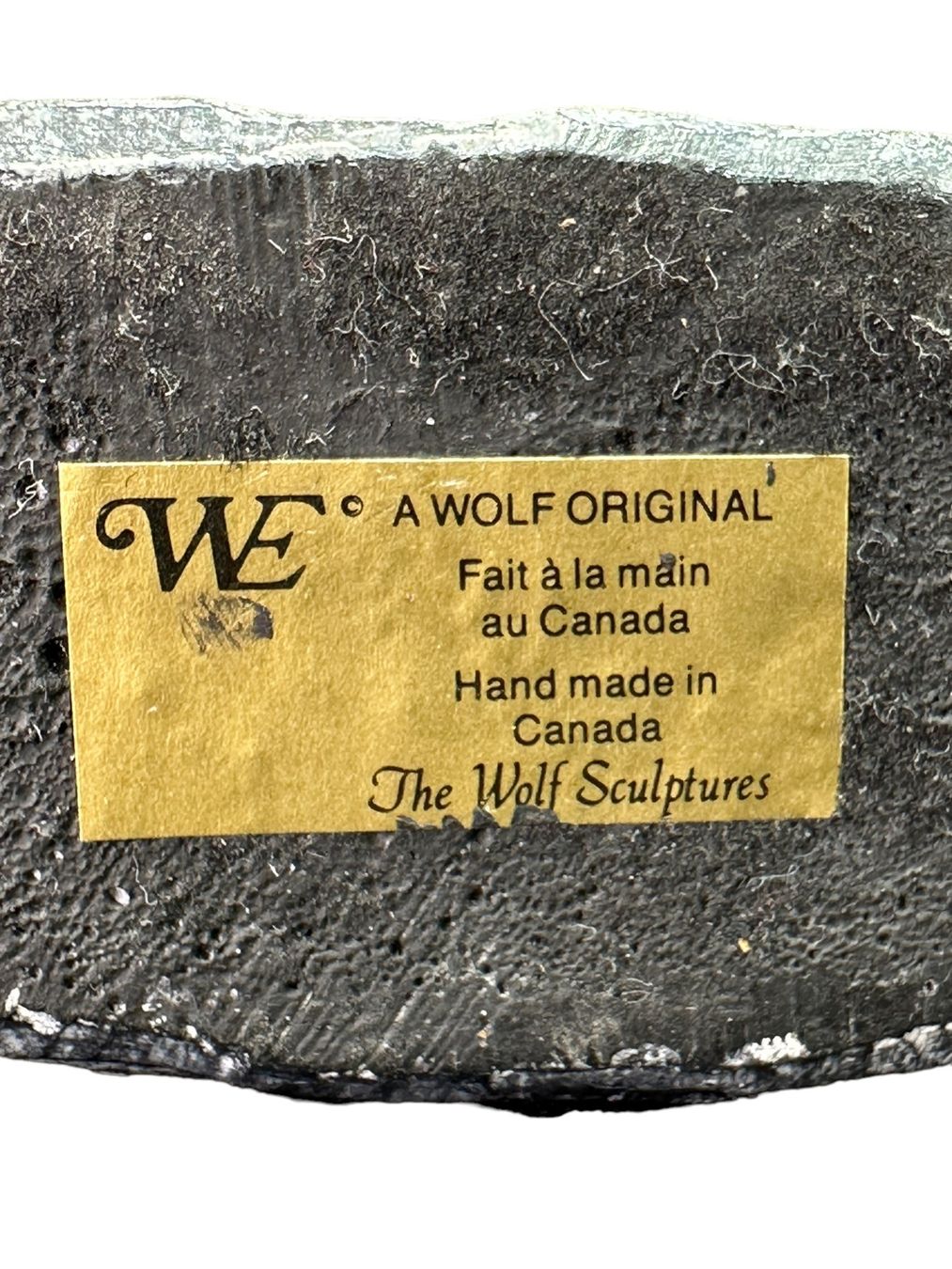Sculture & Statue: WOLF sculpture inuite originale en stéatite. Canada – Usato da Morges venduto da magicle 1