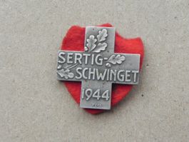 Abzeichen Brosche Schwingfest Schwingen Sertig GR 1944