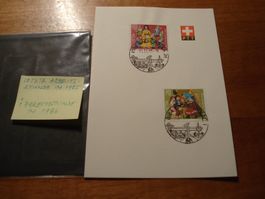 Stempelkuriosität letzte + 1. Arbeitsstunde 1985/86,