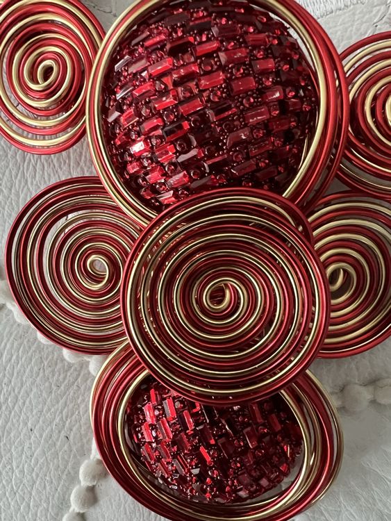 Altri gioielli: Grosse Halskette mit Ohrringe Set rot gold – Nuovo e nell'imballaggio originale da Pfäffikon ZH venduto da Ruth8 2