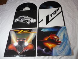 2x 12" Schallplatten - ZZ Top - afterburner + eliminator