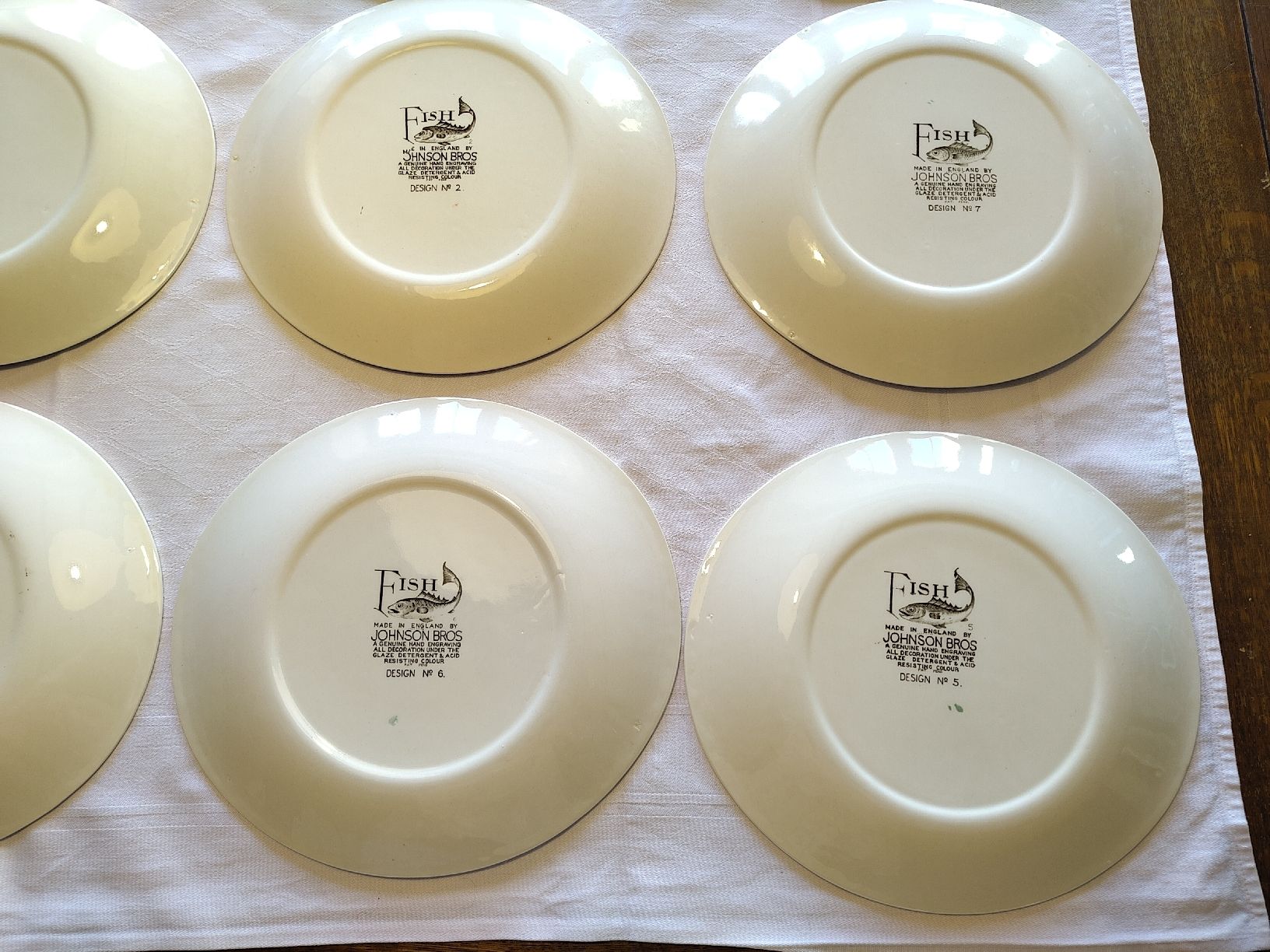 Johnson Brothers Services de table: Teller Set Johnson Bros Fish Design 11 – D'occasion à Biel/Bienne par DoNa82 9
