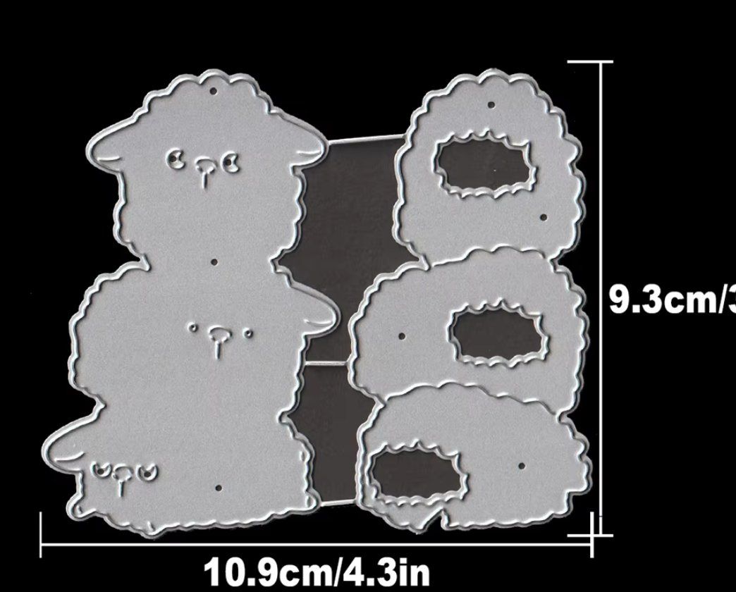 Sciablone: Neues Stanzschablonen-Set Schöfli / Schafe – Nuovo e nell'imballaggio originale da Effretikon venduto da wenuss 3