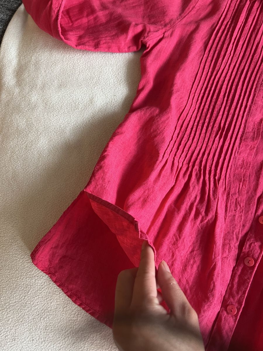 T-shirt: 100% Linen pink tshirt size S – Usato da Zürich venduto da dor_9l9g 8