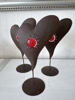 Romantische Teelichthalter ❤️ Herzdesign, 3 Stk., Metall