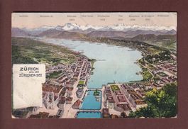 ZÜRICH und Zürichsee - 1911