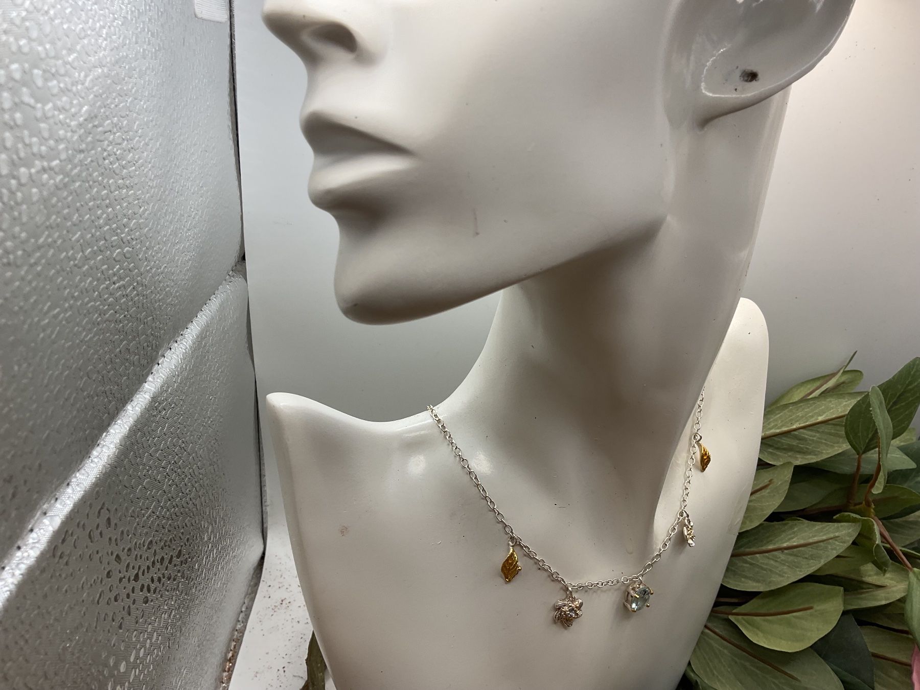 Catenine: Silbercollier mit feinen Anhaengern – Nuovo (secondo la descrizione) da luzern venduto da Alpendorf1