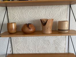 4 schöne Holzschalen klein