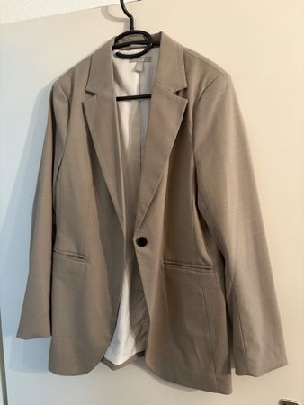 Damen Blazer H&M beige einreihig Grösse 42 guter Zustand