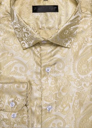 Hemd, beige gold  khaki, neu und ungetragen