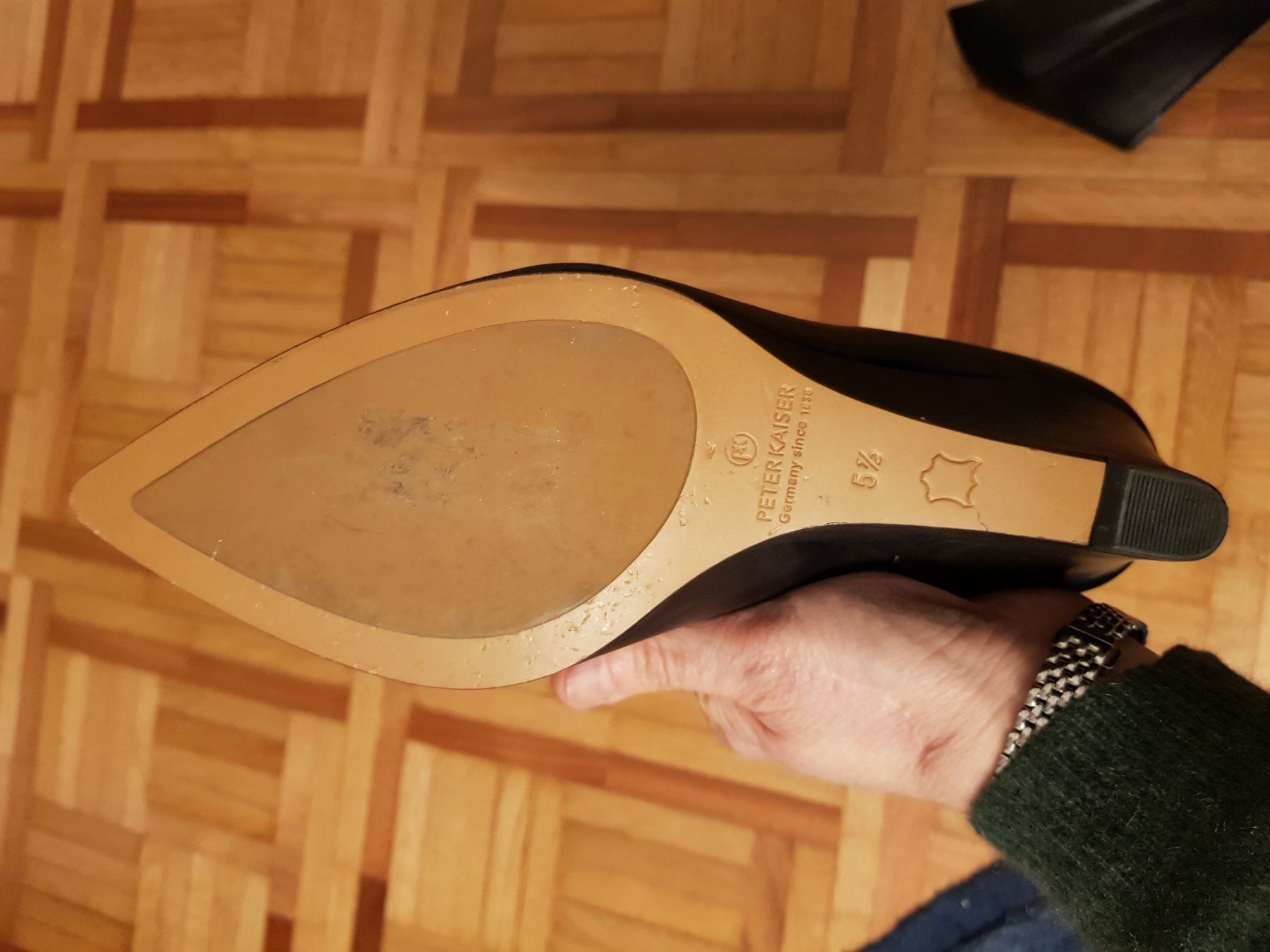Kaiser Scarpe da donna: Escarpins compensés noirs Peter Kaiser taille 38.5 – Nuovo (secondo la descrizione) da Veyrier venduto da sosozizou 4