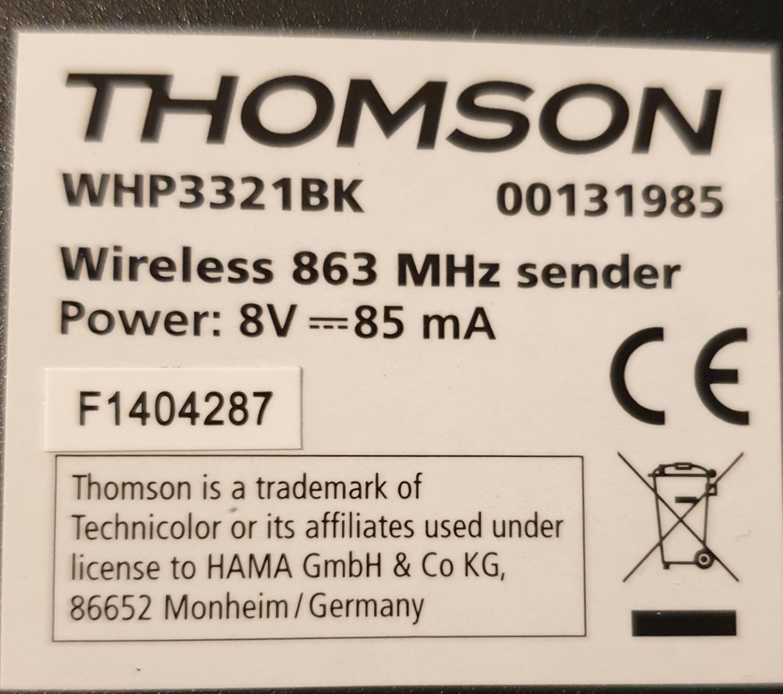 Cuffie: Thomson Funkkopfhörer neuwertig – Usato da Horw venduto da Arta20000 3