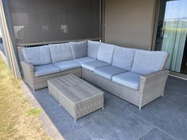 Gartenlounge Rattan Ecksofa