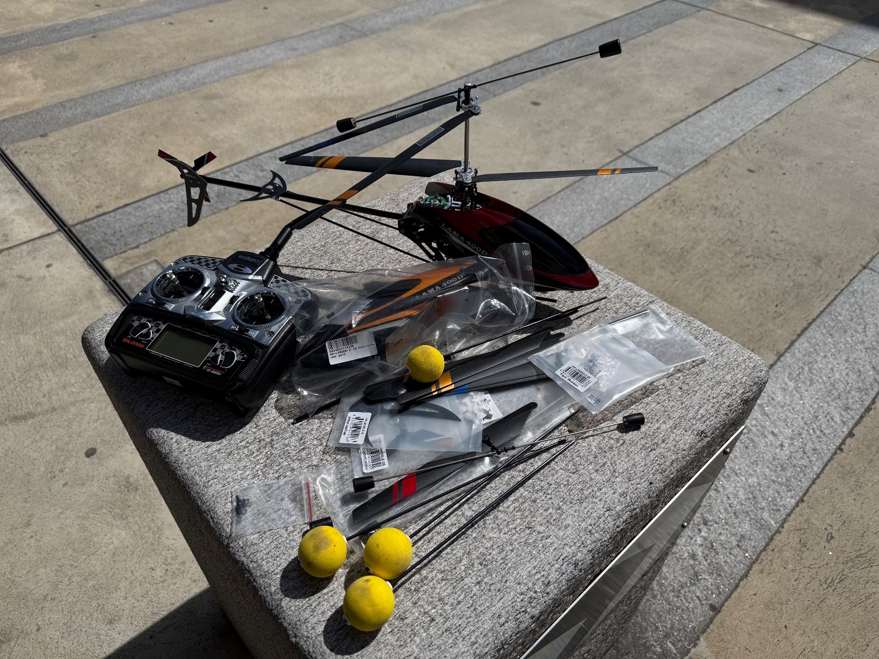 Walkera RC Modellbau: RC Helicopter walkera lama 400d Robbe XL – Defekt aus Chiasso von Carrara-Modellismo