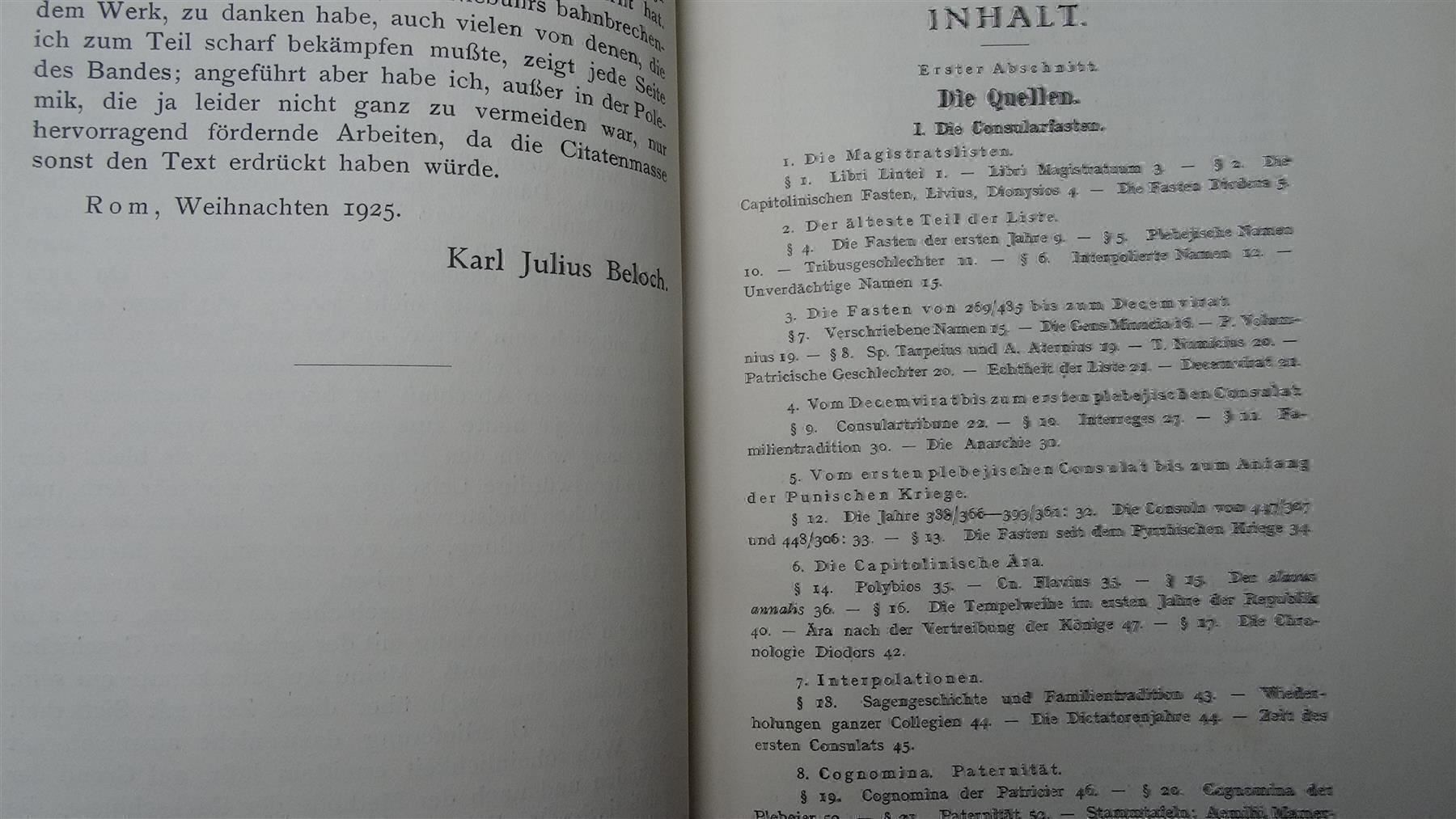 Libri: Römische Geschichte   Karl Julius Beloch – Usato da Lupfig venduto da JUTA09 2