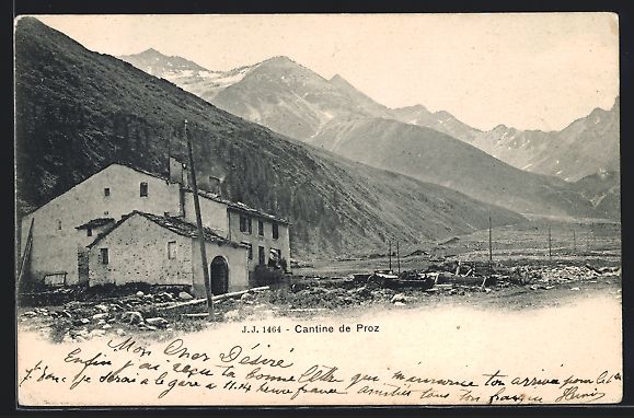 Cartoline postali: AK Bourg-Saint-Pierre, Cantine de Proz – Usato da Berlin venduto da bartko-reher