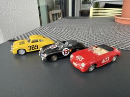 3x Porsche 356 - 1/43 - Brumm
