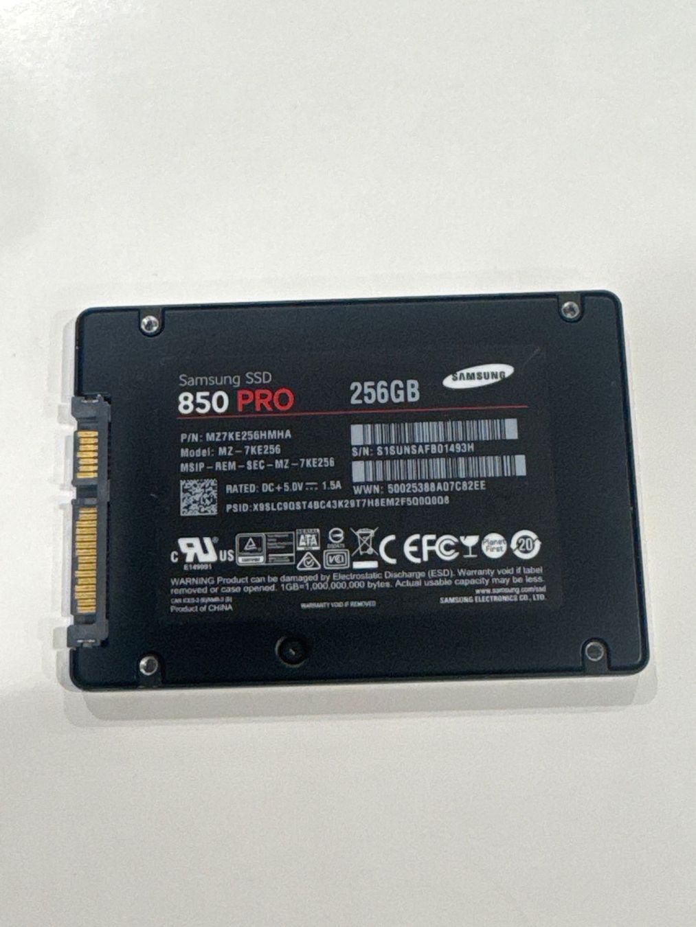 Samsung Dischi rigidi: Samsung SSD 850 Pro 256GB – Usato da Wetzikon ZH venduto da uelivernetzt 1