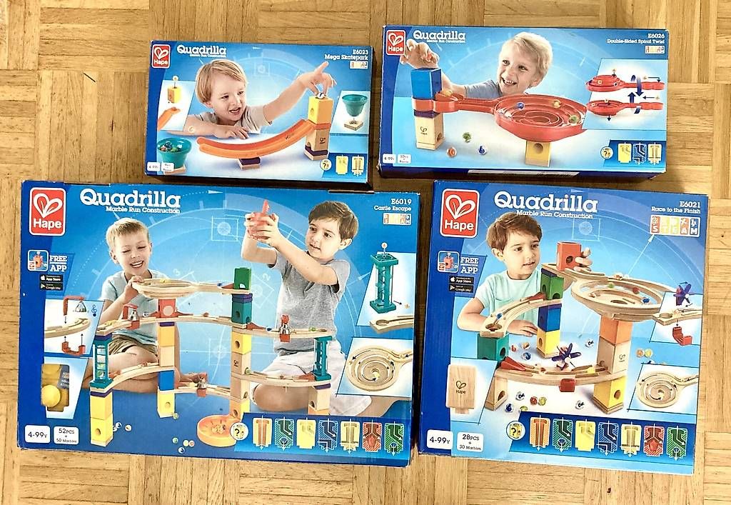 Spielzeuge: Geschenkidee - Hape Quadrilla Kugelbahn 104-teilig – Gebraucht aus Basel von Ricardo_X