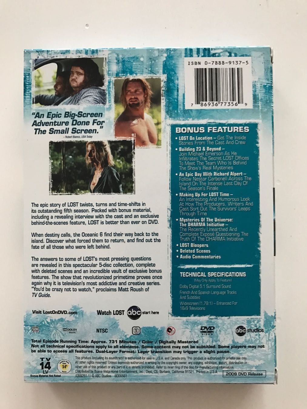 Tutti i DVDs: Lost Season 5 DVD in Englisch – Nuovo (secondo la descrizione) da Zürich venduto da sarah_5 1