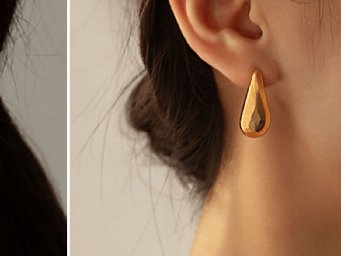 Orecchini pendenti & Orecchini a lobo: Ohrstecker Tropfenform Goldfarben Damen – Nuovo e nell'imballaggio originale da Dietikon venduto da vithya88 2