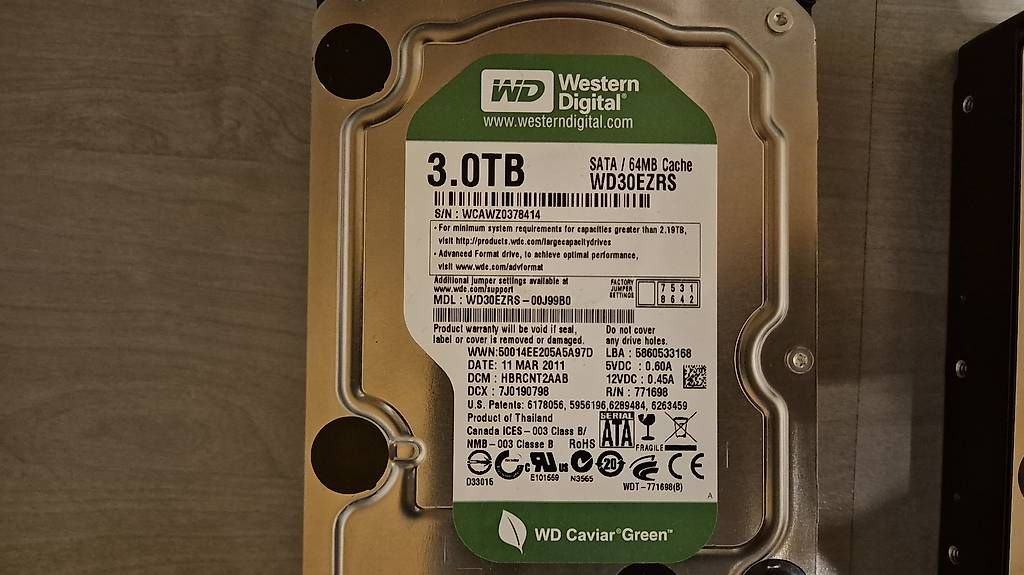 Western Digital Harddisks: 5 x WD Green 3TB – Gebraucht aus Hohenrain von Sven848 2