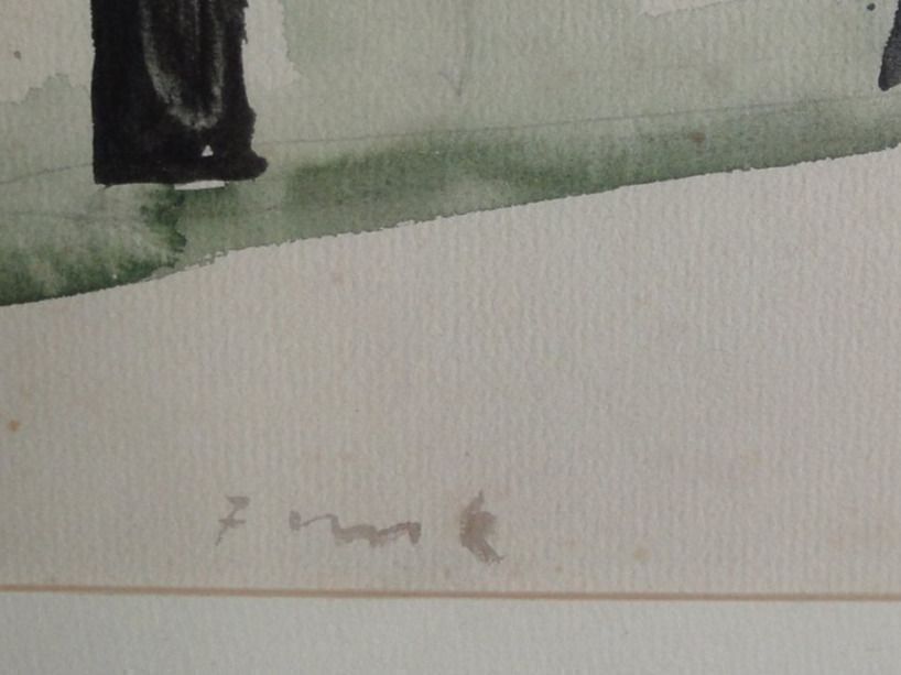 Dipinti: Funk   "Spaziergang" - Aquarell – Usato da Biel/Bienne venduto da 07helios032 3