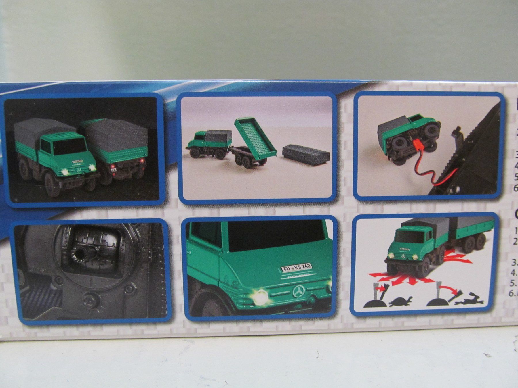 Unimog Modellini d'auto: UNIMOG FORST MIT ANHÄNGER  DIGITAL  1:87  CARSON – Nuovo e nell'imballaggio originale da Grueningen venduto da malamut56 2