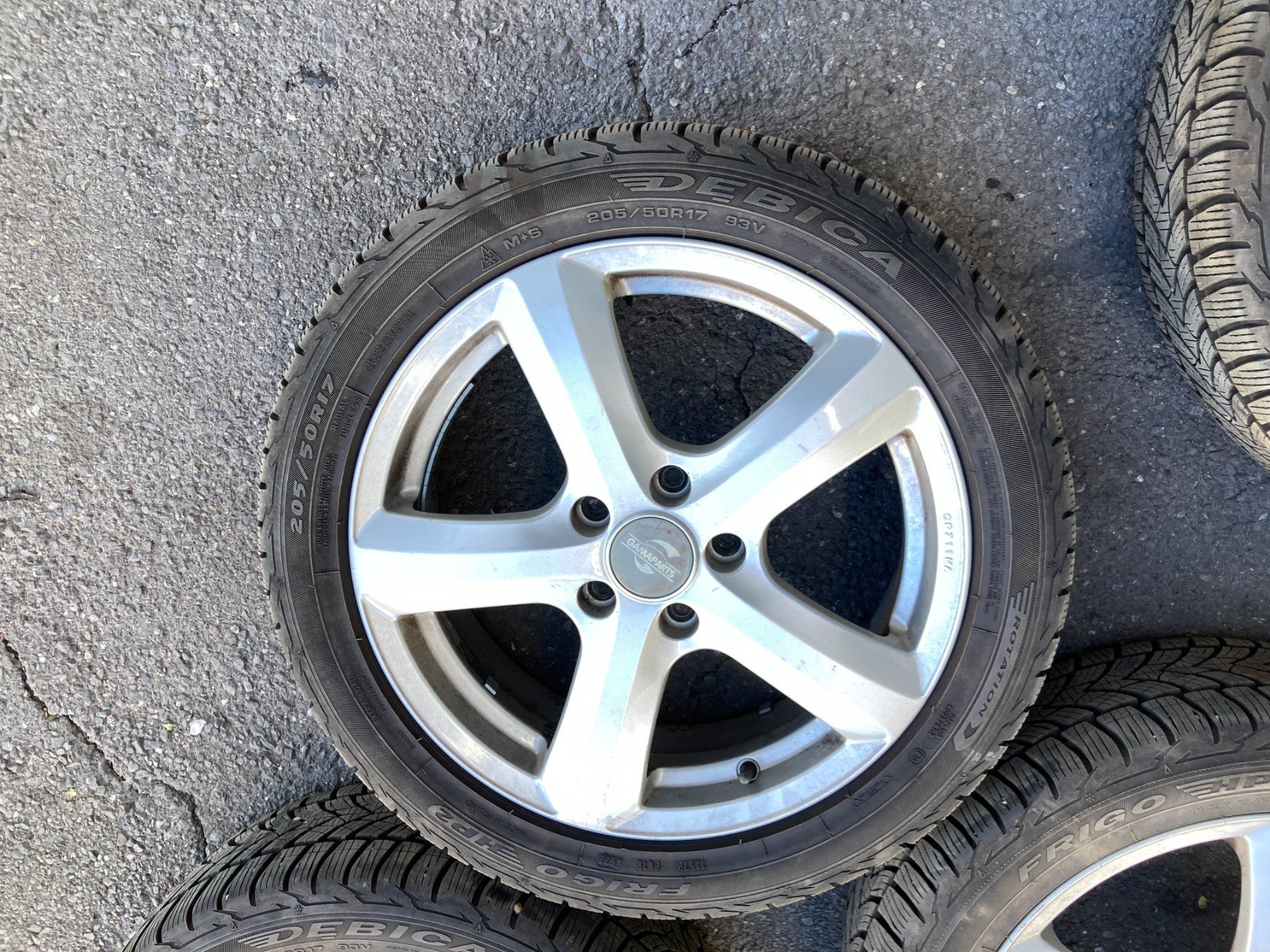 Audi Pneumatici & Ruote complete: Audi A3 Winterräder 205/50R17 – Usato da Cham venduto da WB2223 2