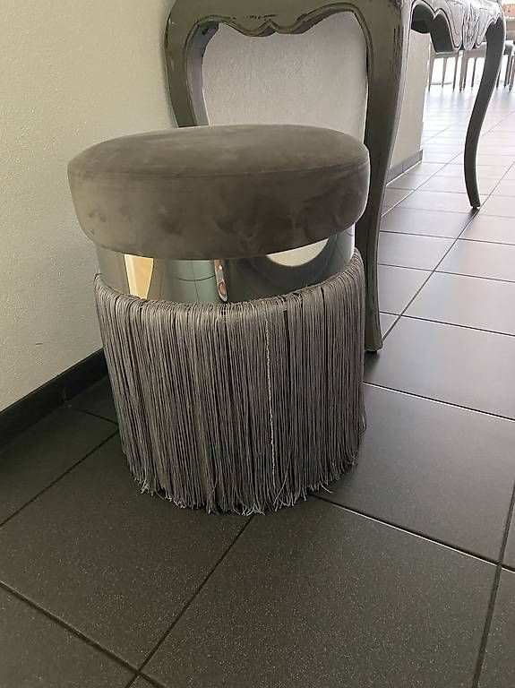 Hocker: Sitzhocker mit Fransen – Gebraucht aus Worb von Khloe72 3