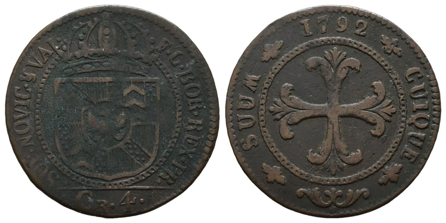 Tutti le monete: Neuenburg Batzen 1792  /2112 – Usato da Trimbach venduto da Solothurn1