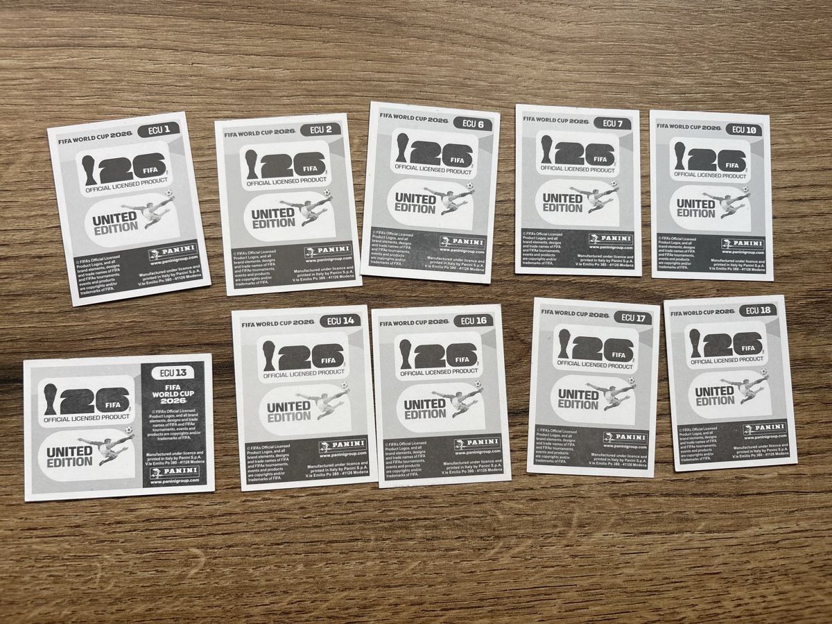 Panini Carte collezionabili: Panini WM 2026 Ecuador Stickers – Nuovo (secondo la descrizione) da Menznau venduto da Hetfield85 1