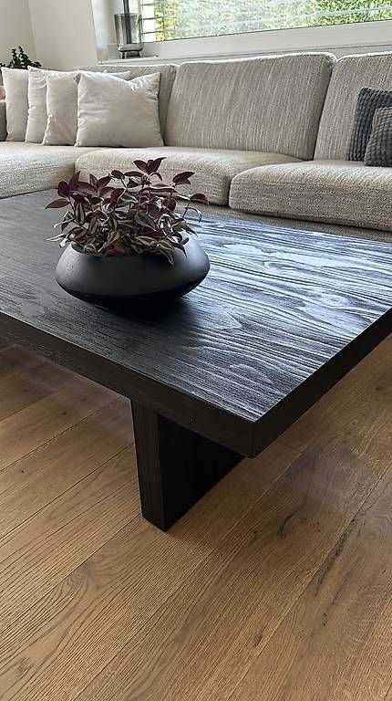 Tische: Couchtisch Kiefer massiv schwarz – Gebraucht aus Gossau SG von ReRaGa 1