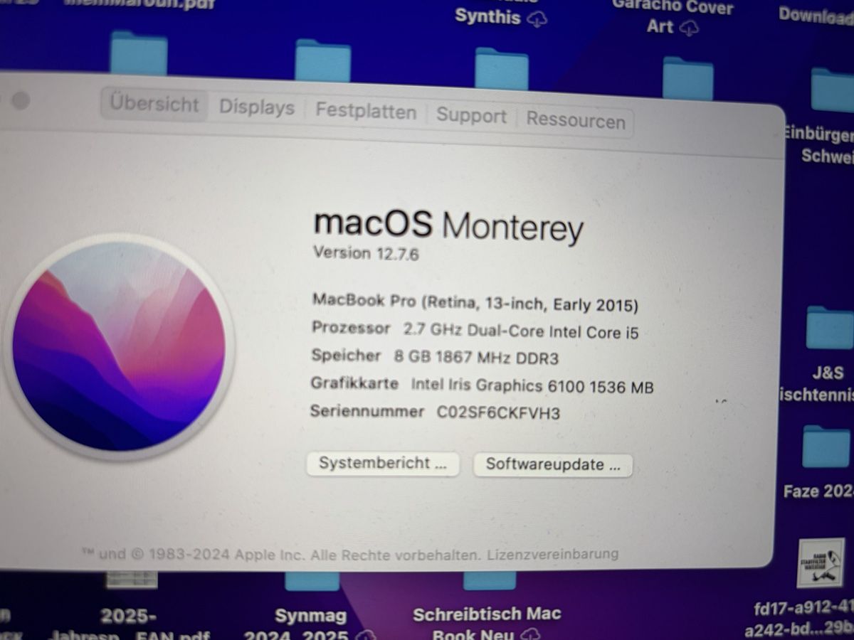 Apple Notebooks: Mac Book Pro 2015 13“ mit 1TB – Gebraucht aus Lommis von charisarts 3