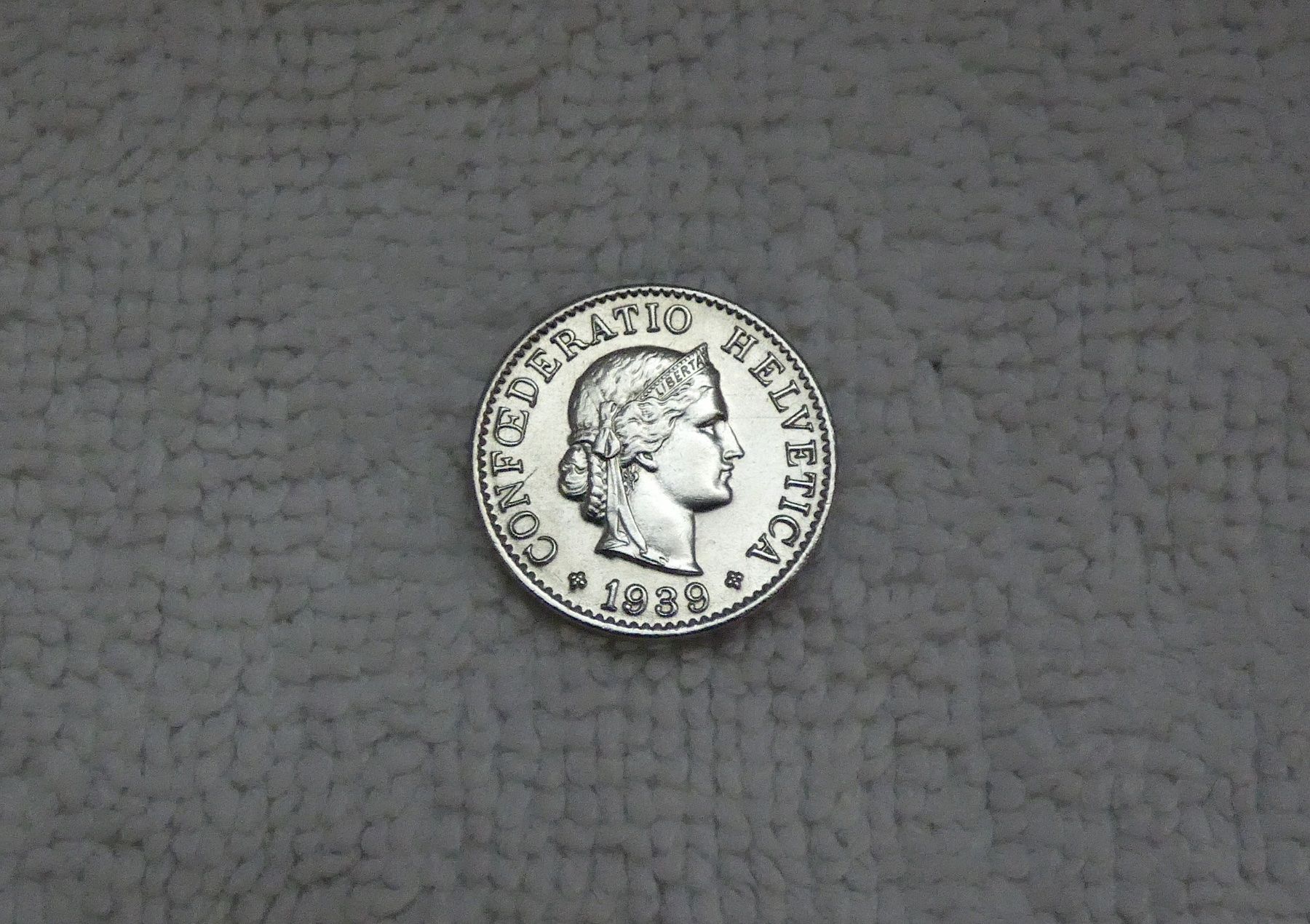 Tutti le monete: 5 centimes/rappen 1939 – Usato da Nyon venduto da Ilmi09