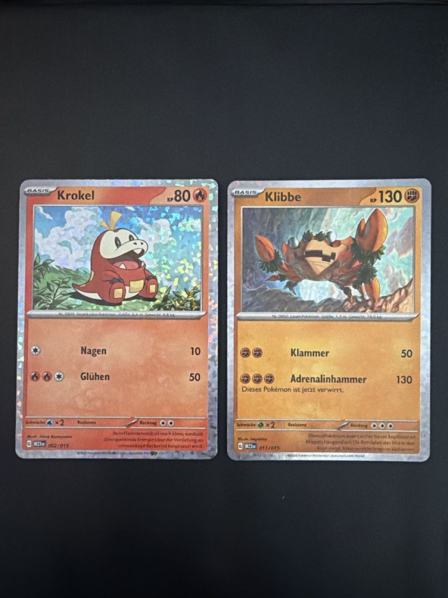 Cartoline: 2 Pokemon Karten Krokel und Klibbe Holo – Usato da wynigen venduto da Birnenmus