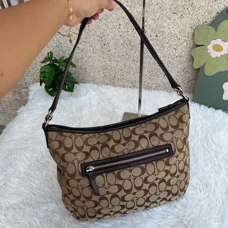 Umhaengetasche Coach C Monogramm braun neuwertig