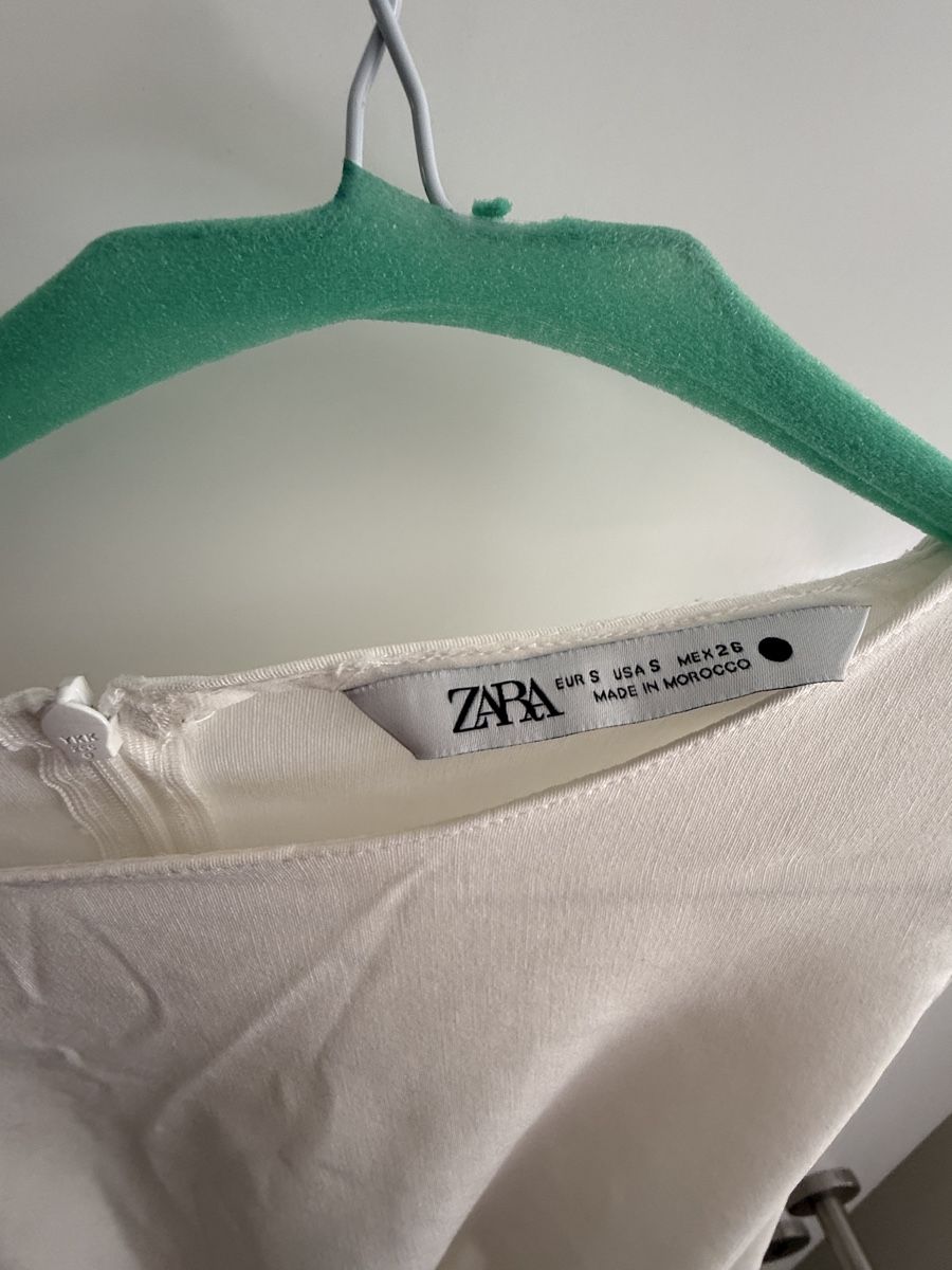 Zara Kleider: Zara White Cutout Dress Size S  – Gebraucht aus zug von Inaar 3