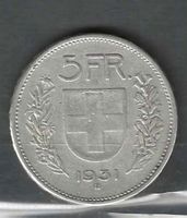 Pièce de 5 Fr. 1931