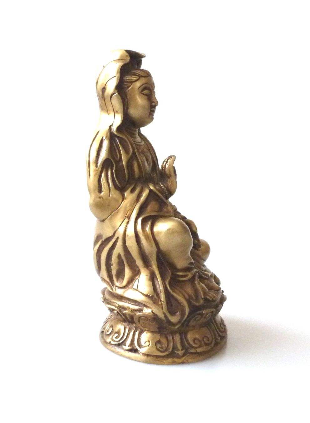 Sculture & Statue: Kuan Yin - Messing-Figur – Nuovo e nell'imballaggio originale da Mauren venduto da Yeelen 4
