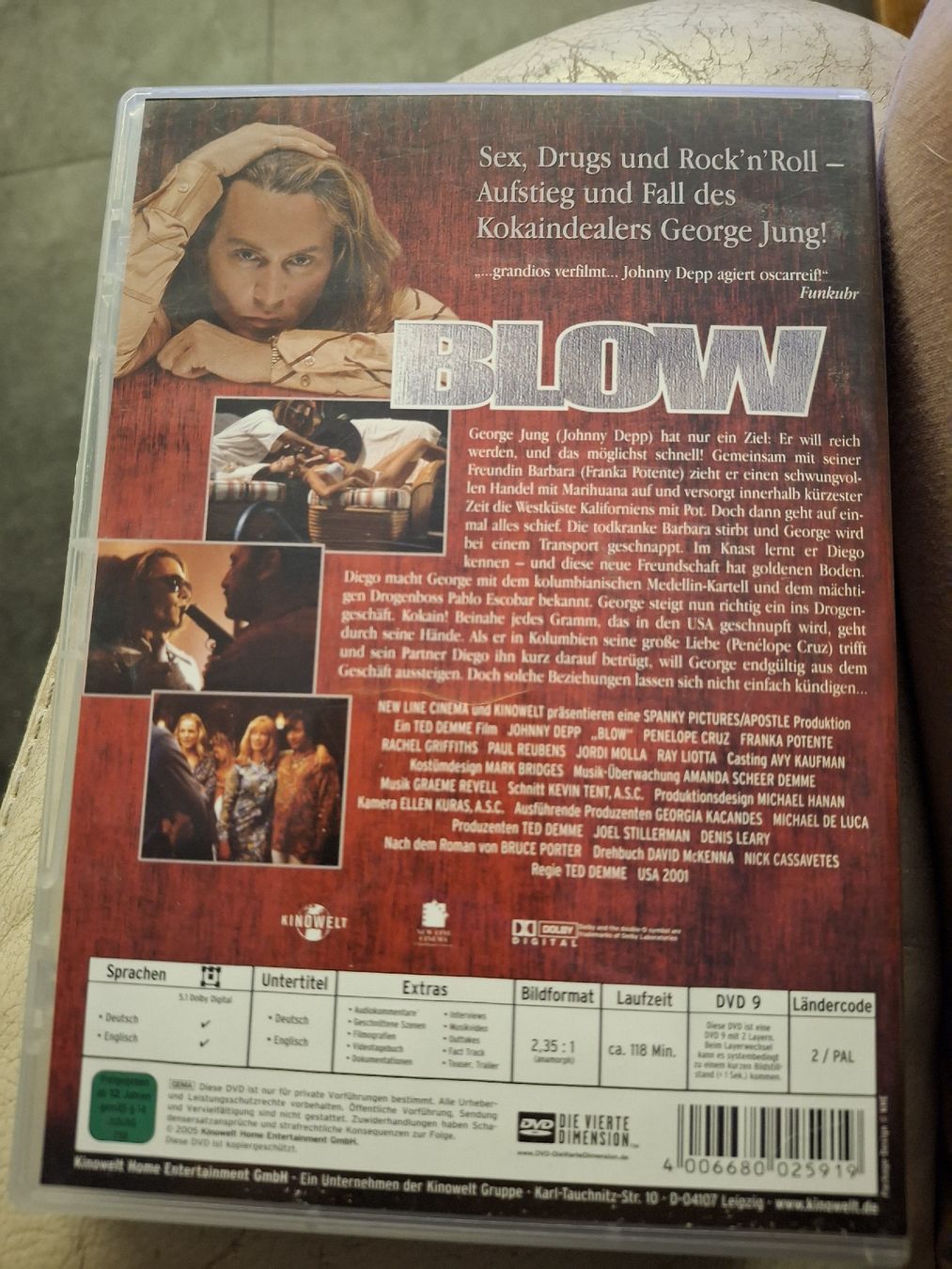 Tutti i DVDs: Blow DVD mit Johnny Depp – Usato da Dinhard venduto da lor_p8fn 1