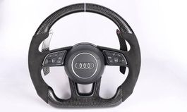 Audi RS Carbon-Lenkrad mit grauem Akzent