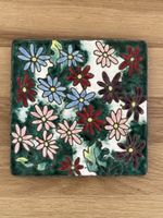 Vintage Teller Japan Emaille Tutanka Cloisonné Gänseblümchen
