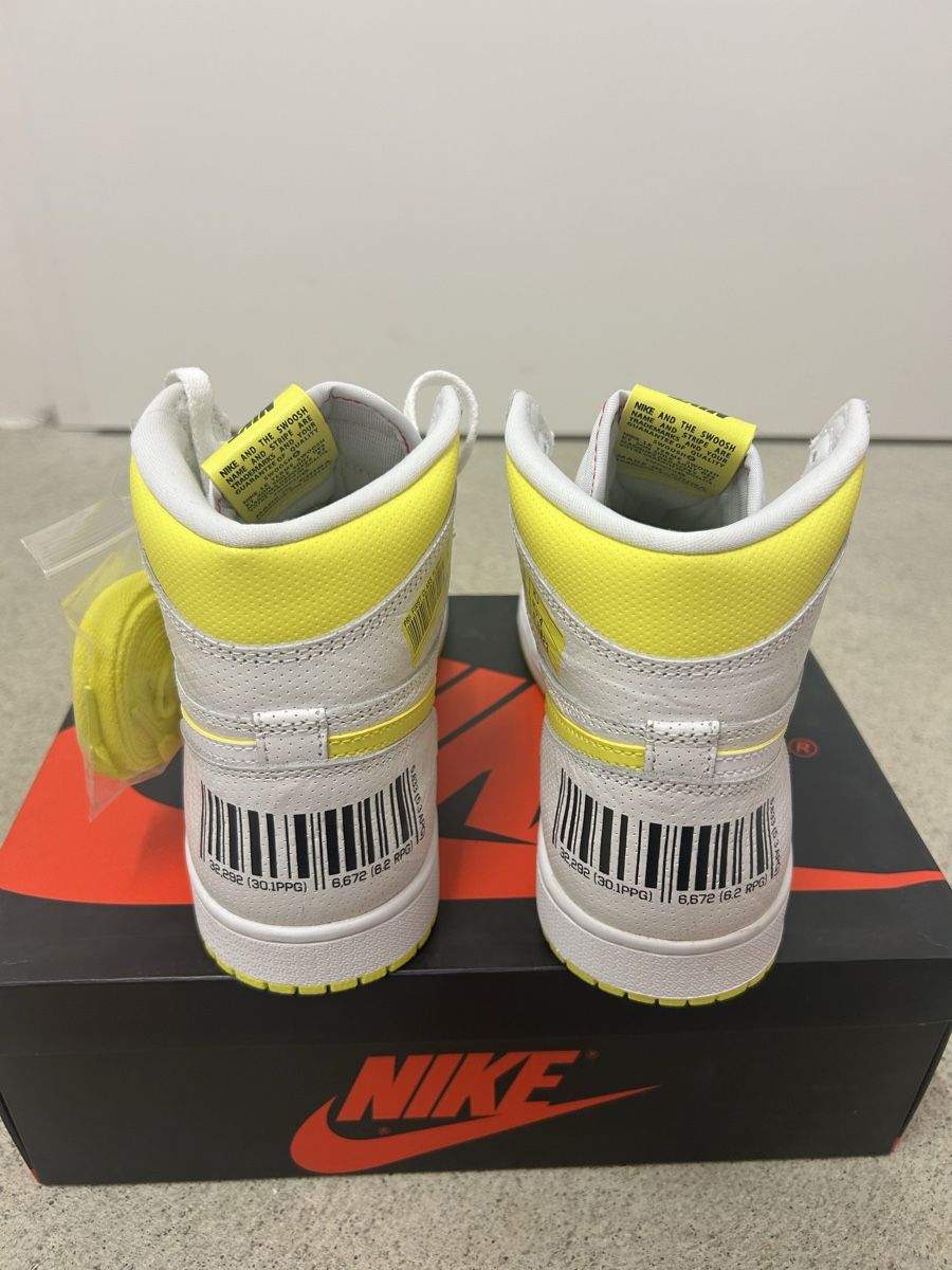 Jordan Herrenschuhe: Nike Air Jordan 1 High First Class Flight White/ Yellow – Neu und originalverpackt aus St.Gallen von y.vrn1 7