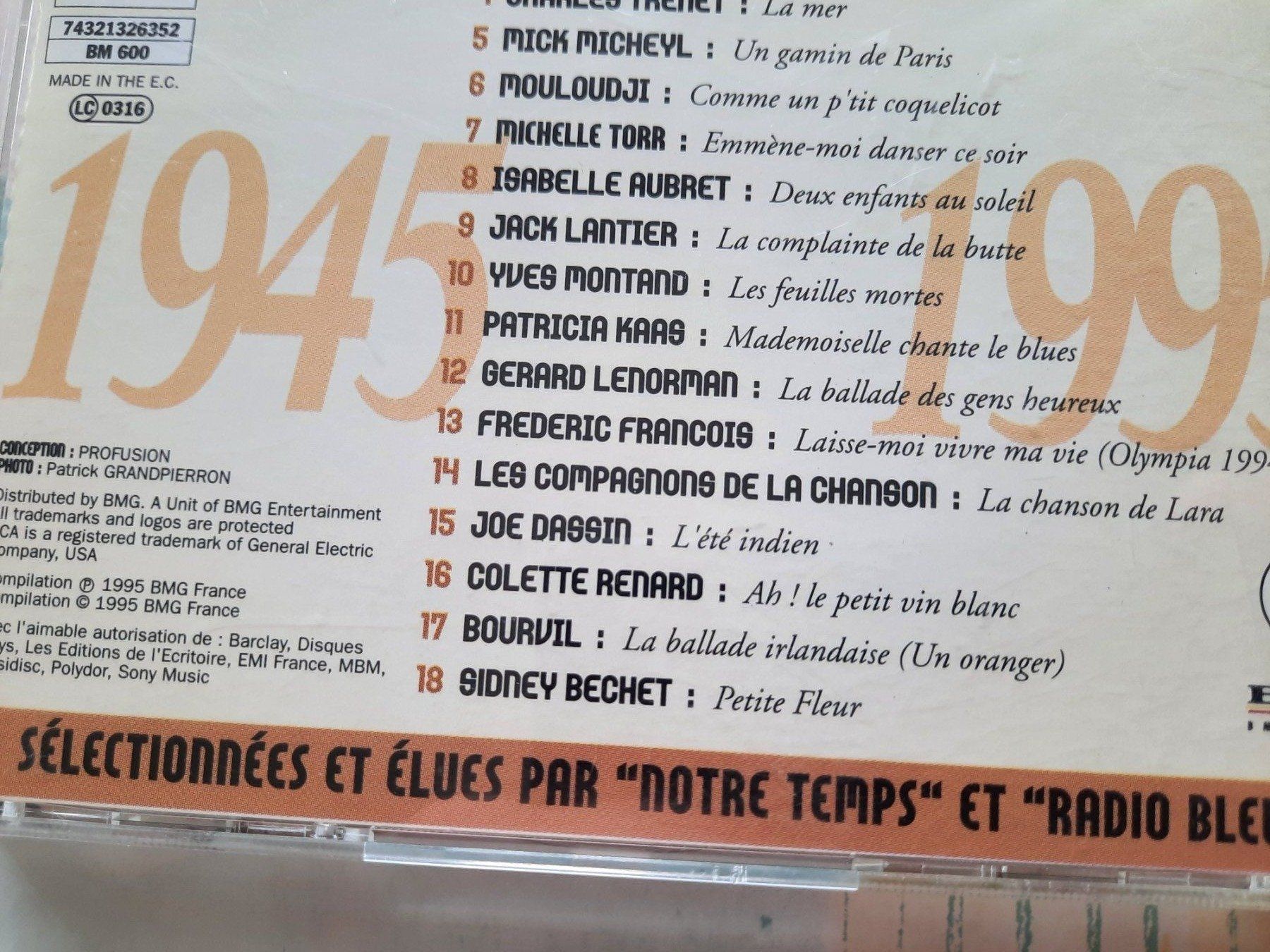 CDs: CD Les chansons de notre temps 1945 - 1995 – Gebraucht aus Pully von bro_n52j 3